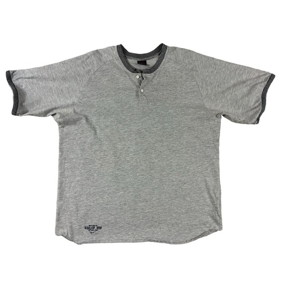 VTG Nike Gray Short Sleeve Pullover Sz‎ XL Return To Equip. RM Embroidered - Picture 1 of 8